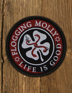 Flogging Molly - "Life is Good" sew on Patch