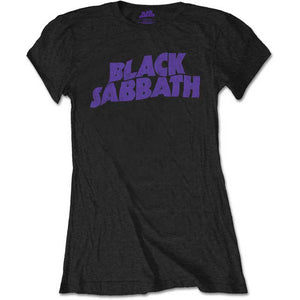 Black Sabbath - "Wavy Logo Vintage" Ladies T-Shirt
