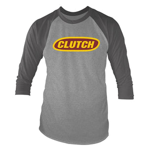 Clutch - Classic Logo 3/4 Baseball Tee Grey