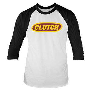 Clutch - Classic Logo 3/4 Baseball Tee White